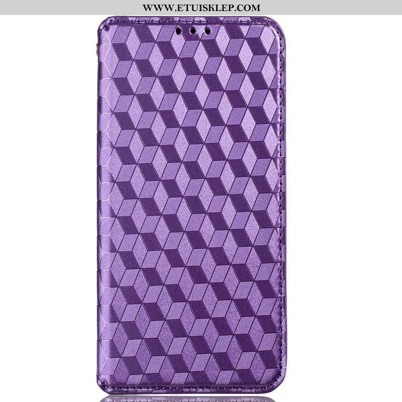 Etui Na Telefon do Oppo Reno 8 Pro Etui Folio Skórzany Efekt Sześcianu 3d